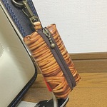 ランドセル用キーケース☆カゴ柄バスケット柄