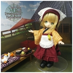 【2/12(日)21時より通販】袴風和カフェメイド【オビツ11】