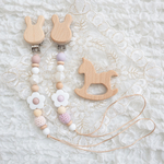 歯固めホルダー♡DaisyFlower  おしゃぶりホルダー　トイホルダー　出産祝い