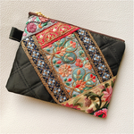 インド刺繍リボンポーチ