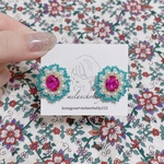 刺繍シリーズ | フリルピアス | melancholily