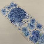 深海蓝　フラワー系　装飾系　海外マステ　海外PETテープ　切り売り　1ループ