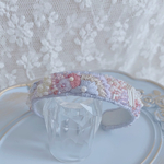 【一点物】総手刺繍　バングル　ライラック