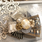 コサージュ★インド刺繍リボン