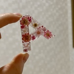 オーダーメイド　アルファベット　オブジェ　ボタニカルレジン