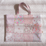 リバティ  ＆ フランス生地 パッチワーク レッスンバッグ🌸🕊🎀🫧
