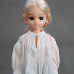 ネックギャザーブラウス　オフホワイト