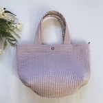 春色　ヌビバッグ　大人リバティ　ちょうど良い トートバッグ　紫　フェリシテ　check＆stripe ヌビ　イブル
