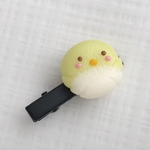 ウグイス練切のミニヘアクリップ①
