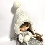 【SALE】現品限り　ふちふわ小人ニット帽