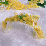 ワンコ用アクセサリー♡春の香り💛ミモザカチューシャMサイズ