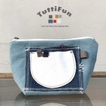 tuttifun＊denim ➕ hanpu pouch  blue