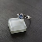 カラーチェンジフローライト　クラウンレースマーキスリング　SILVER925　