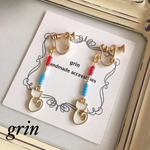 夏SALE！猫チャームイヤリングorピアス〜夏〜