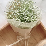★母の日かすみ草フラワー★【早割り特別価格】【かすみ草花束スワッグ】ナチュラルラッピング無料★母の日花束★フラワーギフト　かすみ草　母の日　母の日ギフト　カスミ草　母の日プレゼント　両親贈呈品
