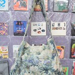 絵画フラワー　ゴブラン織り　ビッグワンショルダーバッグフラワー