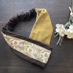 クロスヘアバンド【インド刺繍リボン】