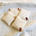 Baby teddy ぷっくりコースター　4枚set