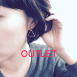 OUTLETキラキラ△イヤリング