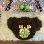 クマのボクちゃんアメ玉がま口長財布