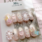 ピンクパールネイル ネイルチップ