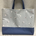 シマエナガ　レッスンバッグ   ライトグレー