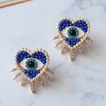 トゲトゲの目のピアス🟦ブルー