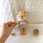 優しいクマさん♡いつも一緒♡ペールオレンジ15cm