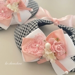 ピンクパールtippet♡送料無料♡バレンタインデー♡Valentine DAY♡ティペット♡グレンチェック♡ペット用ケープ♡ティペット♡ケープ♡つけ襟♡トリミング♡誕生日♡バースデー♡撮影用