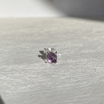 フローライト 4mm カボション silver925 スタッドピアス シルバーカラー
