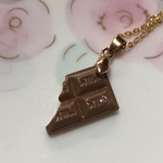 2月バレンタイン★チョコネックレス(シンプル・スイートミルク)