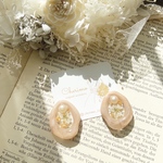 nuance drop accessory×ドライフラワー× 淡水パールイヤリング　ピアス 