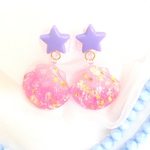 大人気！貝殻イヤリング⭐︎ピンク