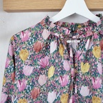 【2/5♡新入荷】リバティ＊フリルネックブラウス（7・9・11・13・15号)