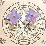 [期間限定値下げ]再販 紫陽花の雨雫イヤリング 紫