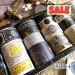 ラスト1点★SALE★送料無料【S199-4 コラージュ素材】海外和紙マステセット　大容量　宇宙　ジャーナル　手帳素材　おすそ分け　スクラップ