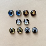 ねこのガラスカボション（12mm/5種類/アソート/10個）
