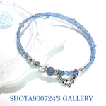 💫［再販2］　タンザナイト　💫　お好きな星座の　シングルブレスレッド　#山羊座　シングル　ブレスレッド　#minne_new   #タンザナイト　#星座　#スワロフスキー