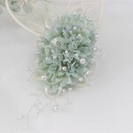 ｍｙｋ０５１０様ご専用　お子様用　220 【染花】ミントグリーン小花と小枝パールのコサージュ　＊送料無料 　