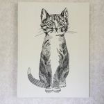 猫のファブリックパネル 