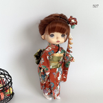 No.327  モンストドール振袖　ちりめん　花尽くし赤