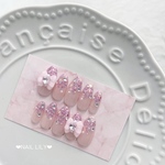 ♡数量限定【 No.110 】リボン ラメ ピンクネイル
