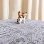 三毛猫　猫　ミニチュア　置物　フィギュア　オブジェ　粘土