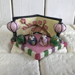 ガラスのお雛様(菱台)H