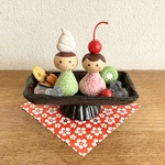 クリームあんみつカップルさん