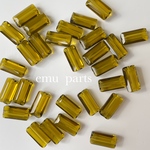 olive glas beads6p