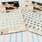 イニシャル ネイルシール ２枚セット