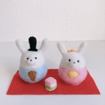 yukikoge様専用　羊毛フェルト　うさちゃん雛