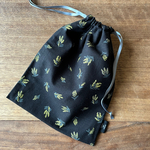 ◯巾着◯黒ミモザ