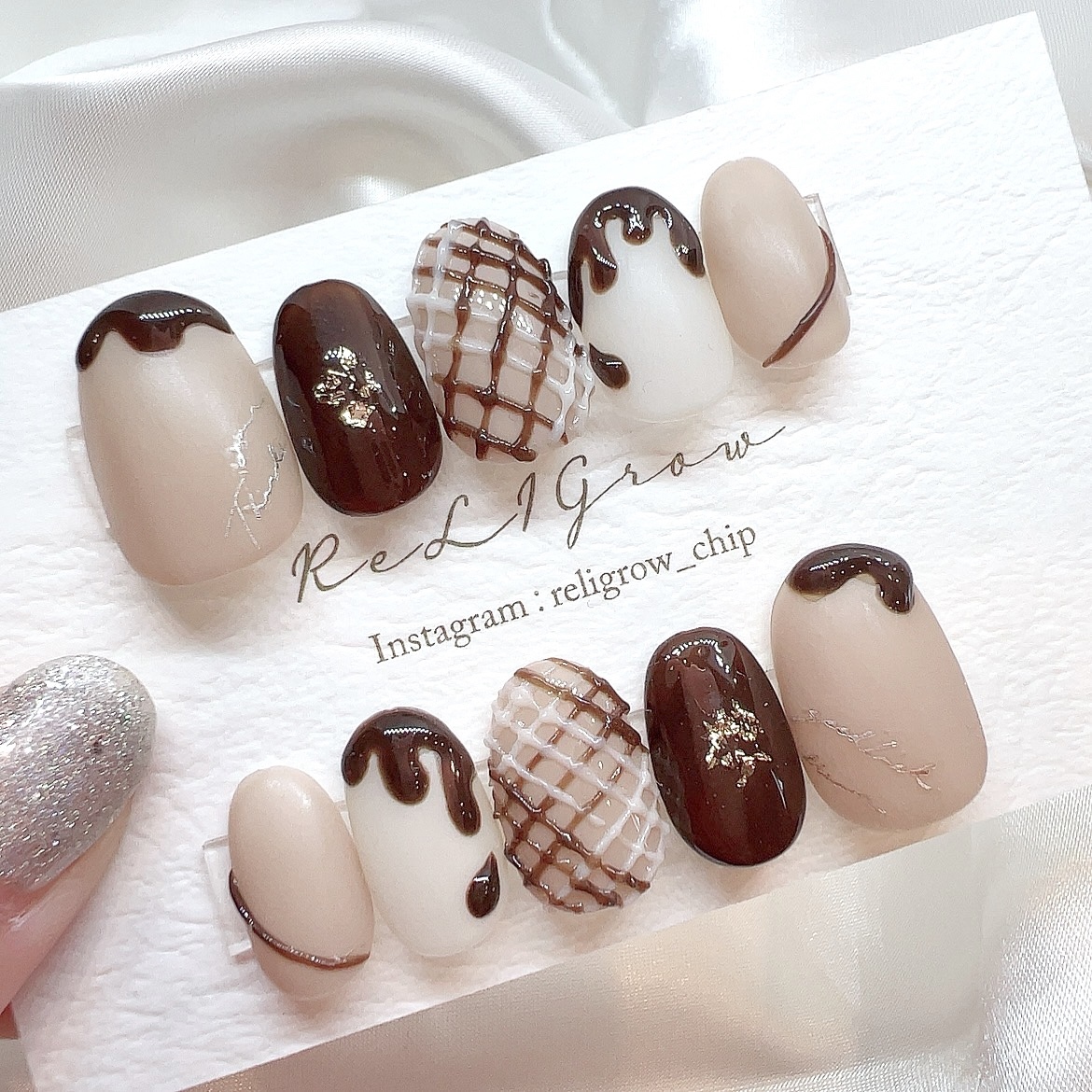 Design://024.. ⸜❤︎⸝‍チョコレートネイルチップ - ReLIGrow
